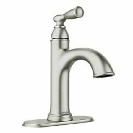 MOEN Banbury One-Handle High Arc Bathroom Faucet in Spot Resist Brushed Nickel 84945SRN